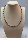 5mm Sterling Pearl Necklace - 18 inch
