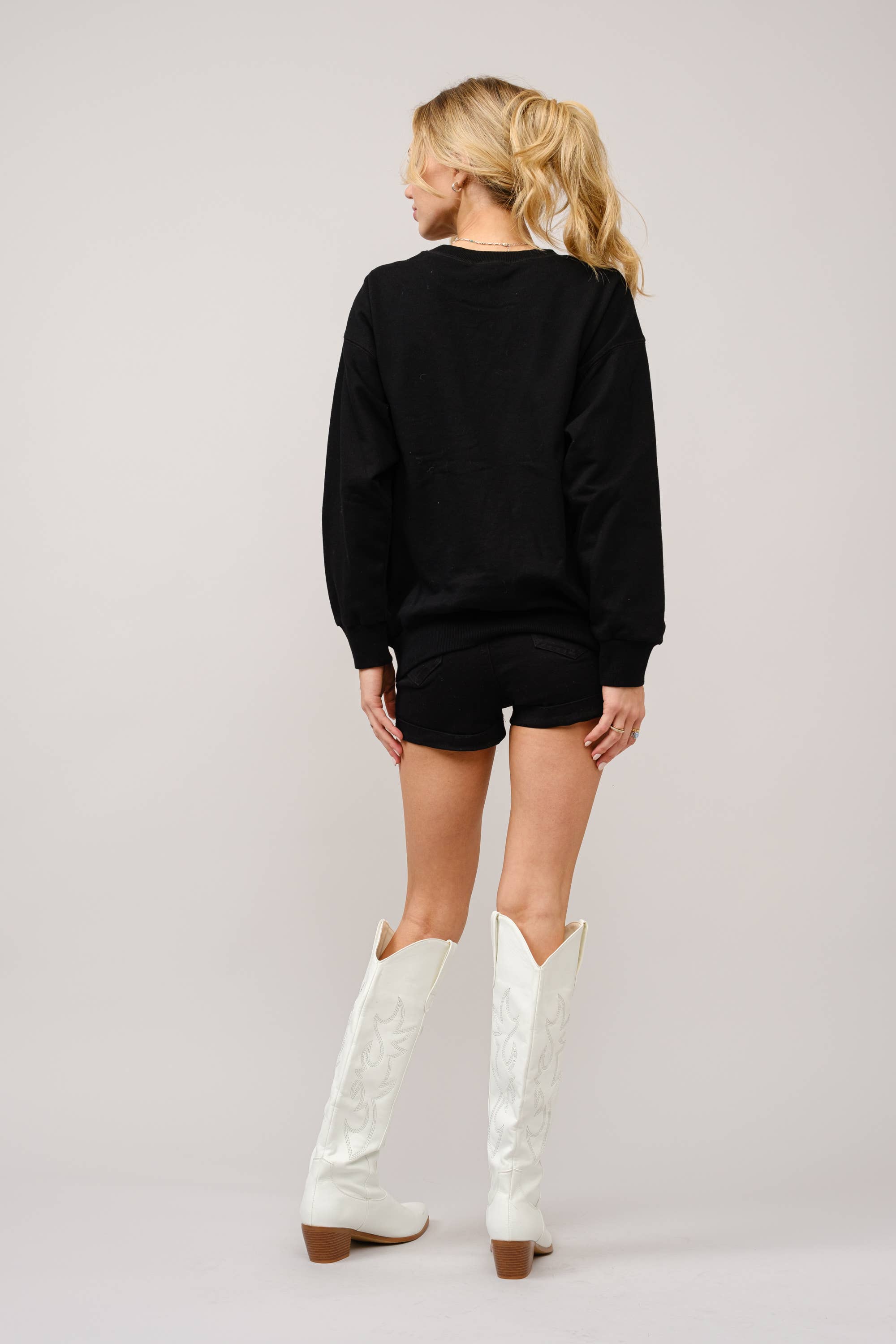 Bull Rider Embroidered Sweatshirt