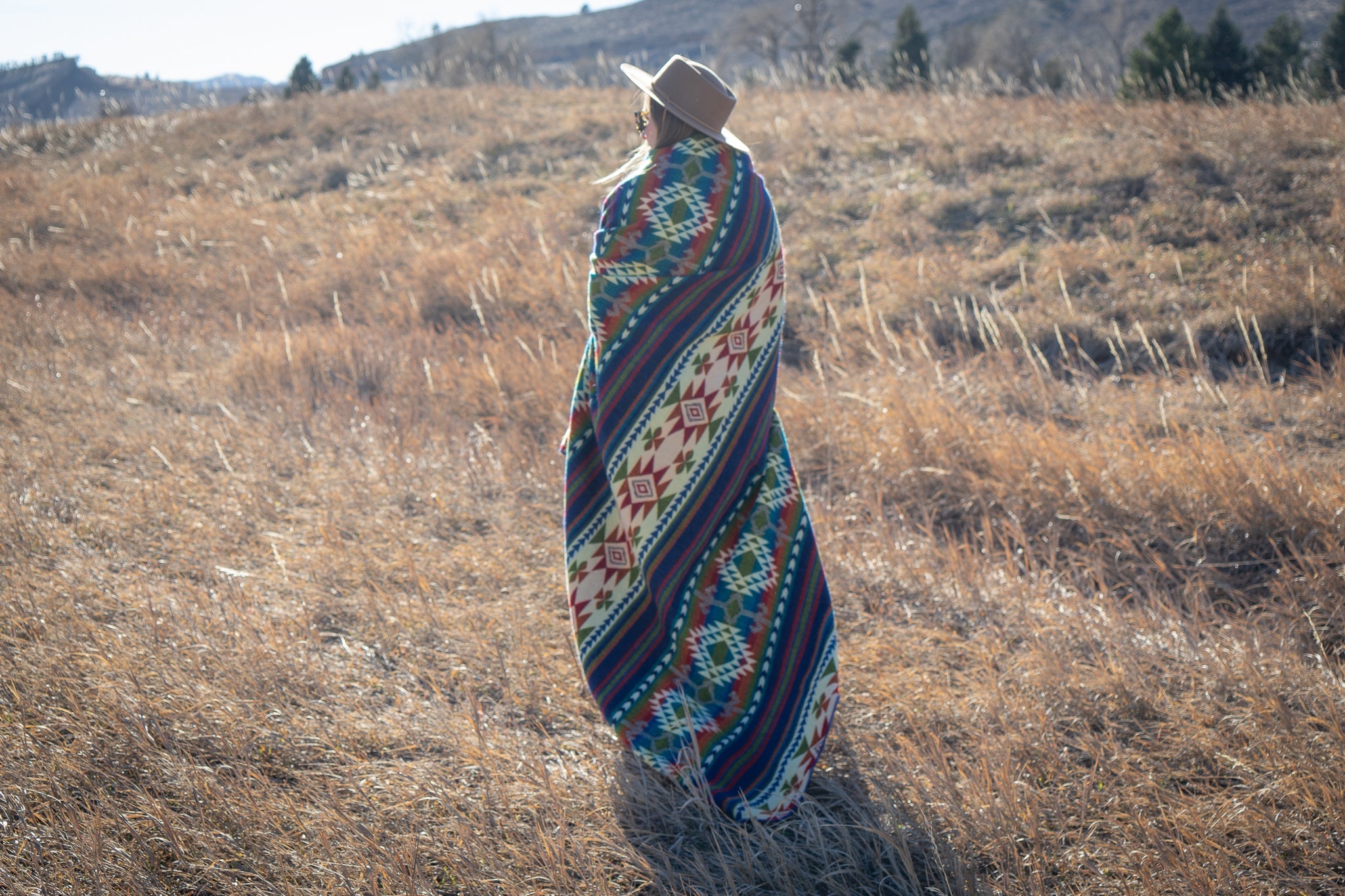 Andean Alpaca Wool Blanket - Galapagos