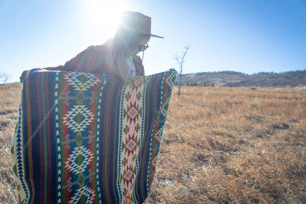 Andean Alpaca Wool Blanket - Galapagos
