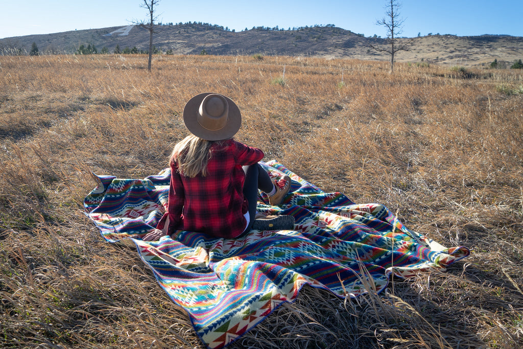 Andean Alpaca Wool Blanket - Galapagos