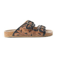 Falling Feather Sandals In Brown and Black