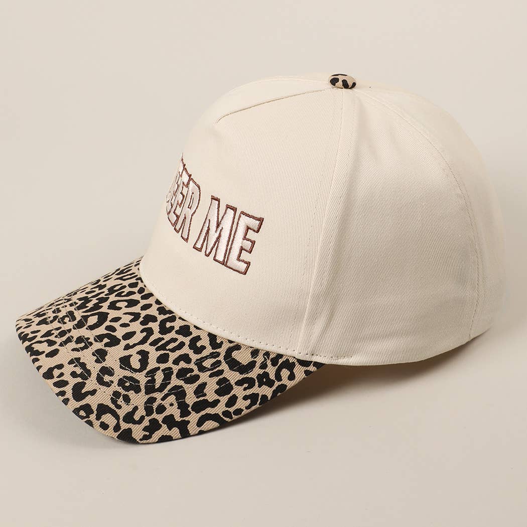 "Beer Me" Embroidered Leopard or Camo Trucker Hat