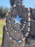 Pastel Opal Beaded Choker Necklace