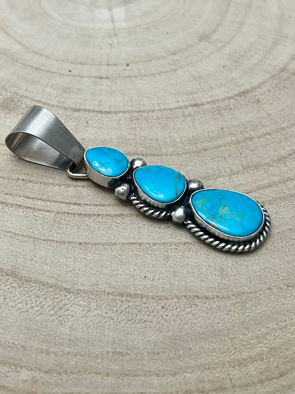 Paul Livingston Turquoise & Sterling Silver Pendant