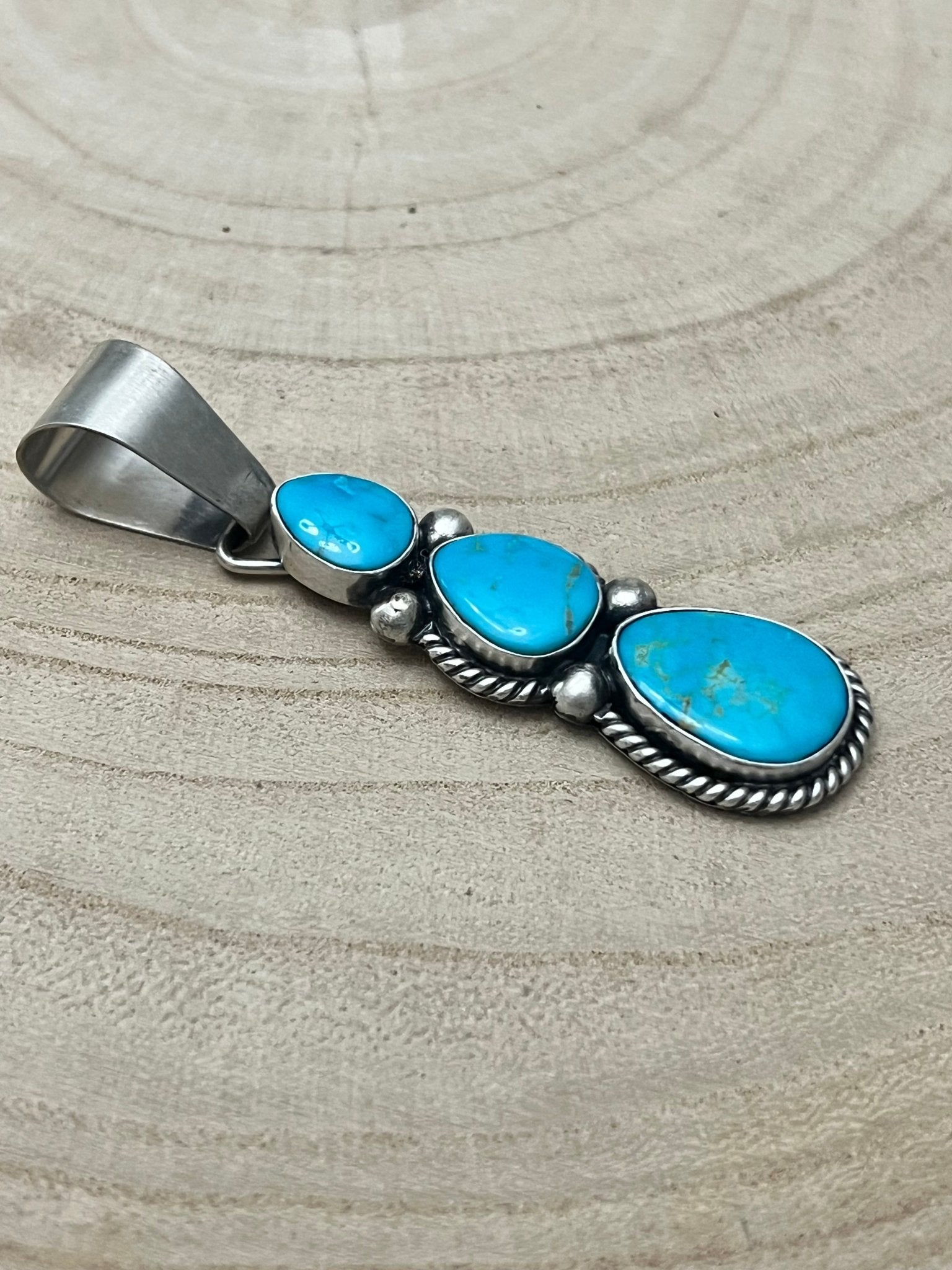 Paul Livingston Turquoise & Sterling Silver Pendant
