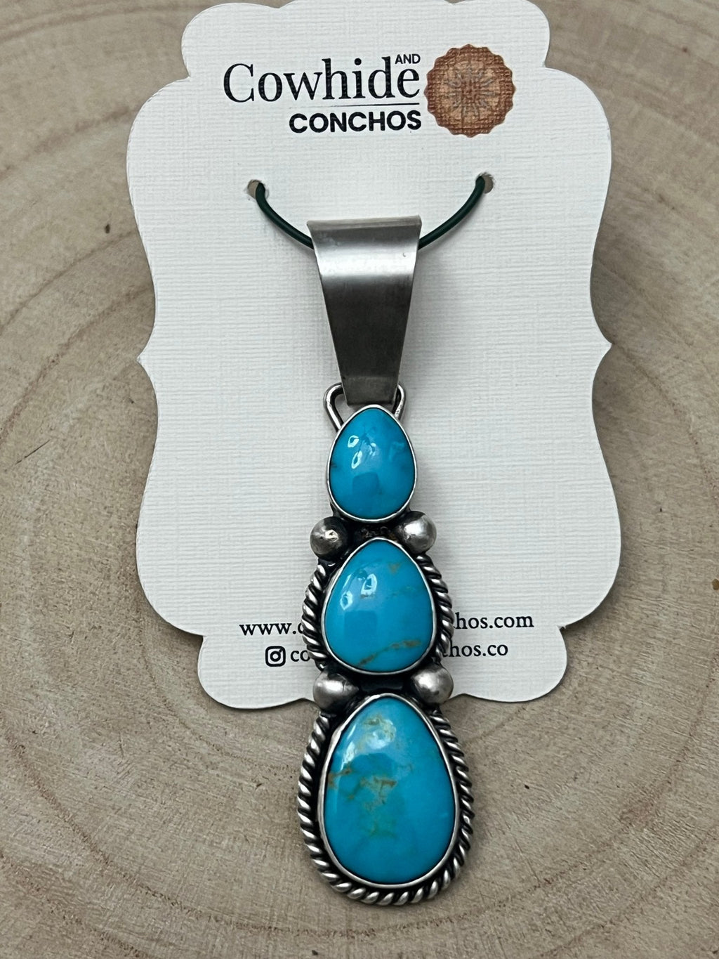 Paul Livingston Turquoise & Sterling Silver Pendant