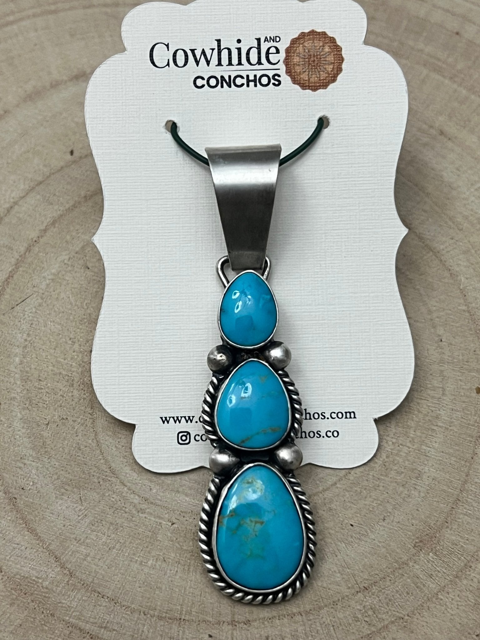 Paul Livingston Turquoise & Sterling Silver Pendant